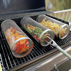 Stainless Steel BBQ Grill Cage for Outdoor Grilling Camping