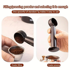 3pcs 2 In 1 Coffee Spoon Measure Tamper Spoon