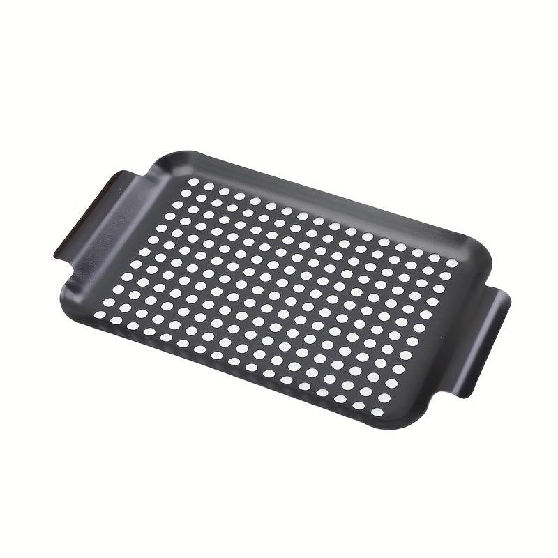 Large Stainless Steel Grill Basket with Handles Non Stick BBQ Plate