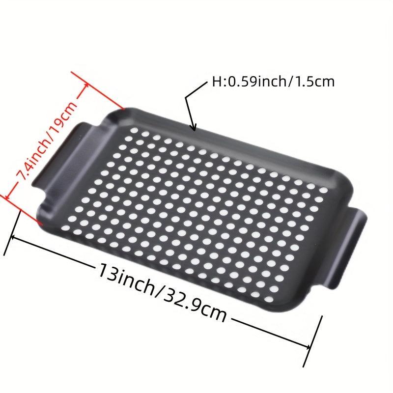 Large Stainless Steel Grill Basket with Handles Non Stick BBQ Plate