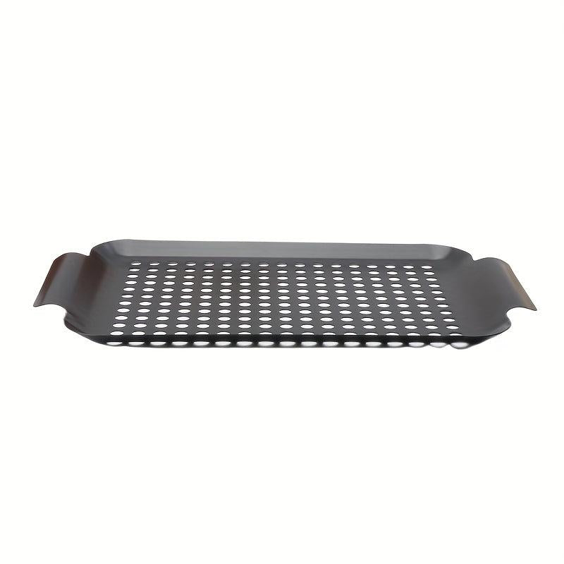 Large Stainless Steel Grill Basket with Handles Non Stick BBQ Plate
