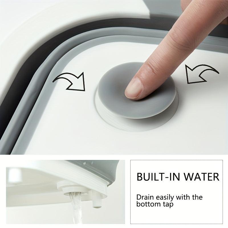 Portable Folding Cutting Board Wash Basin Kitchen Cleaning Storage Basin