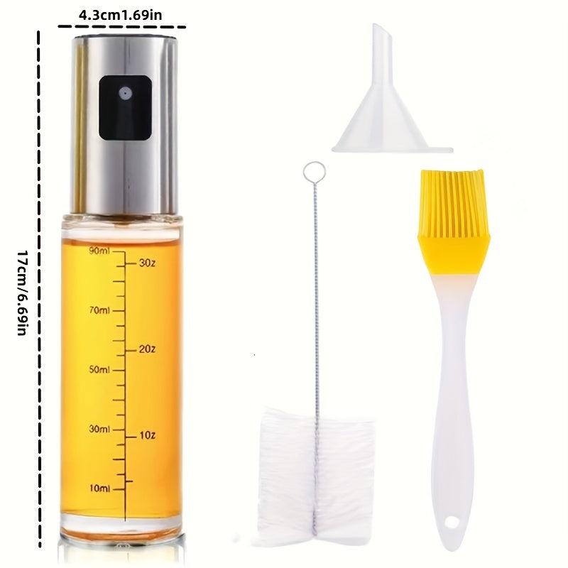 2pcs Creative Kitchen Glass Sprayer with Brush and Funnel