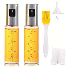2pcs Creative Kitchen Glass Sprayer with Brush and Funnel