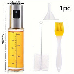 2pcs Creative Kitchen Glass Sprayer with Brush and Funnel