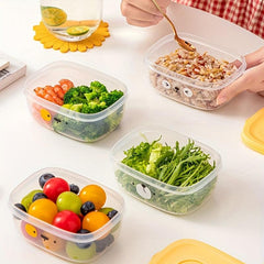 Plastic Lunch Box Leak Proof Bento Box Office Worker Salad Box Sealed Bento Box