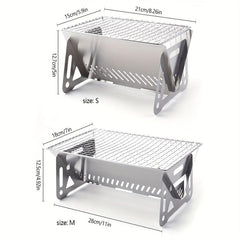 Portable BBQ Grill Stainless Steel Detachable Camping Barbecue Grill