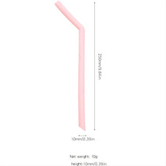 1pc Bendy Silicone Straws Reusable Straws Summer Drinkware Accessories