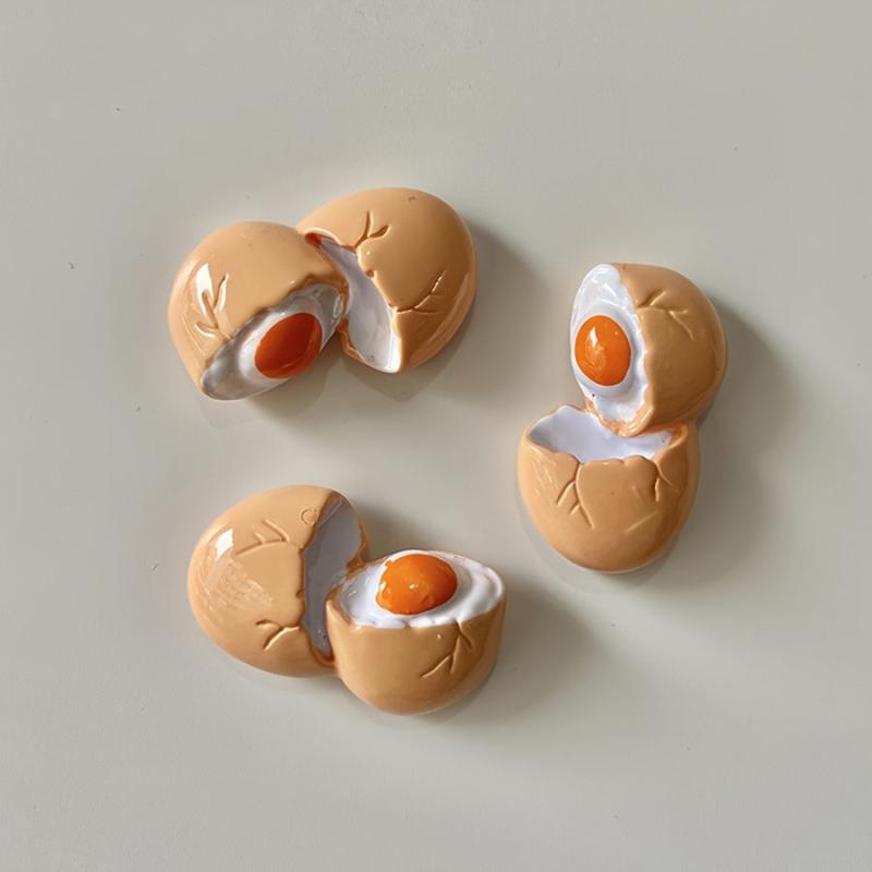 3D Fried Egg Refrigerator Magnet 3D Egg Home Decoration Fridge Magnetic Sticker