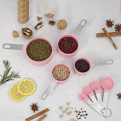 8pcs Measuring Cups & Spoons Set Multifunctional Plastic Measuring Spoon