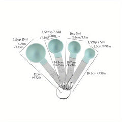 8pcs Measuring Cups & Spoons Set Multifunctional Plastic Measuring Spoon
