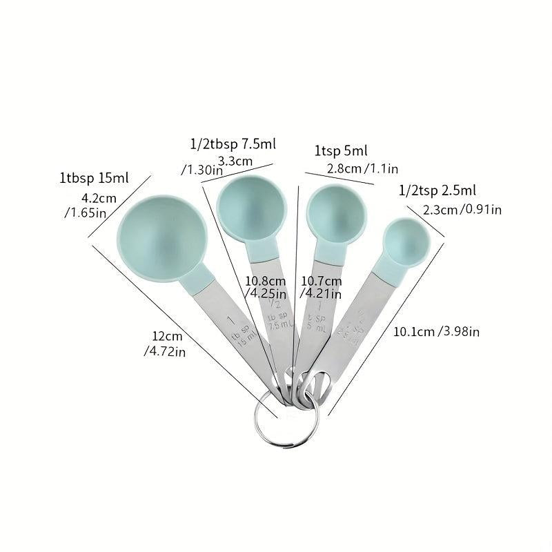 8pcs Measuring Cups & Spoons Set Multifunctional Plastic Measuring Spoon