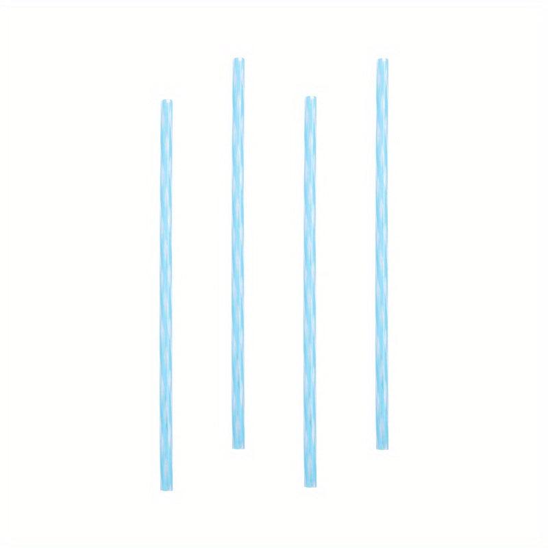 8pcs Reusable Plastic Straws Set with Cleaning Brush