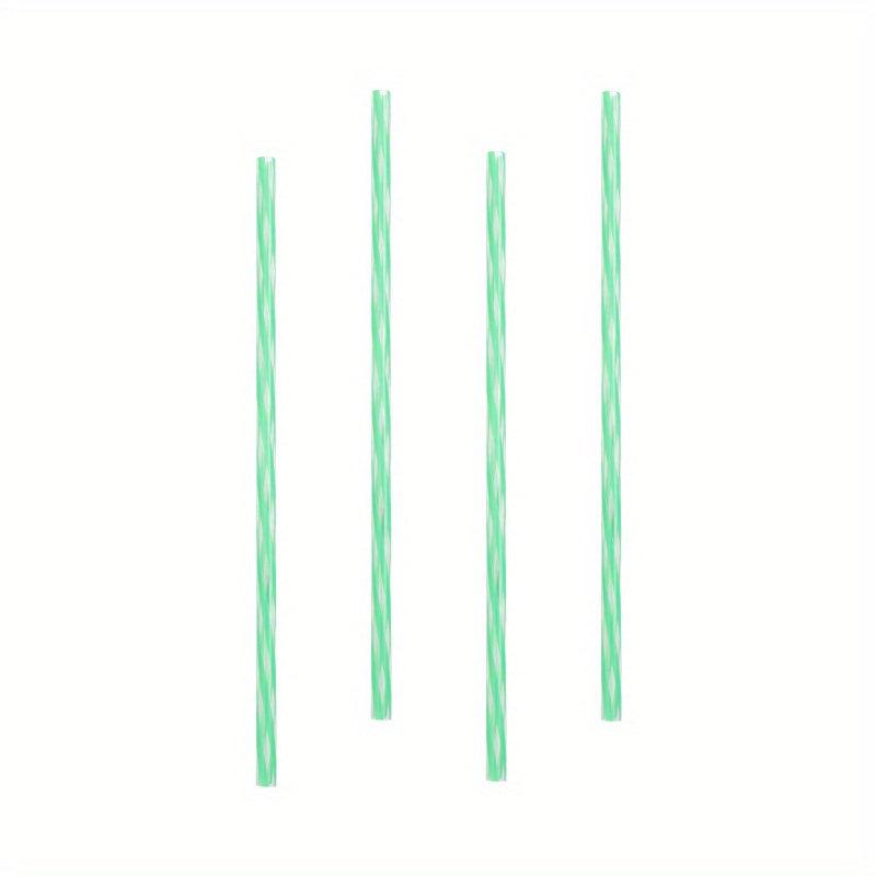 8pcs Reusable Plastic Straws Set with Cleaning Brush