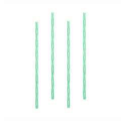 8pcs Reusable Plastic Straws Set with Cleaning Brush