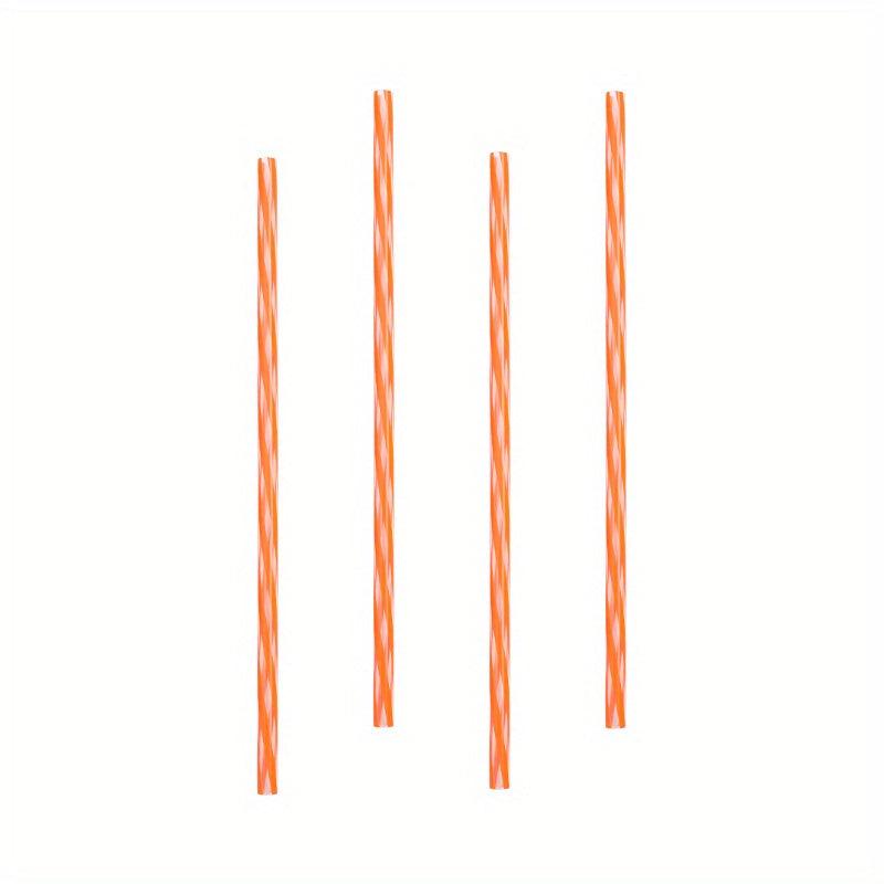8pcs Reusable Plastic Straws Set with Cleaning Brush