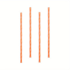 8pcs Reusable Plastic Straws Set with Cleaning Brush