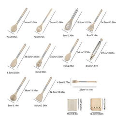 23pcs Silicone Kitchen Utensils Set Non stick Spatula Spoon Egg Beater