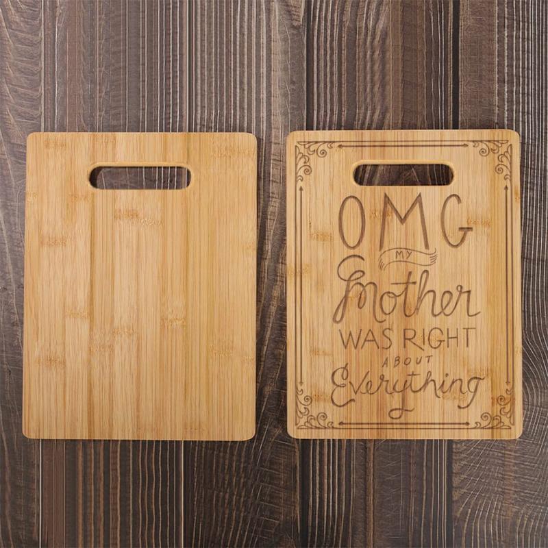 Engraved Bamboo Cutting Board - Recipe for a Mom - Birthday Gift