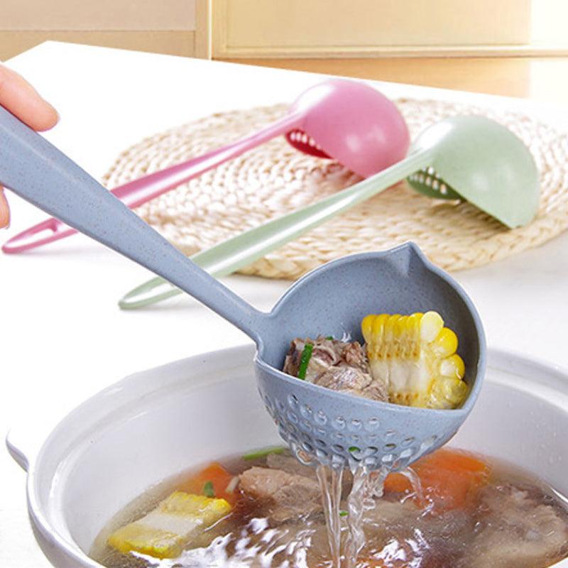 Household Kitchen Spoon Long Handle Colander Strainer Tableware Scoop
