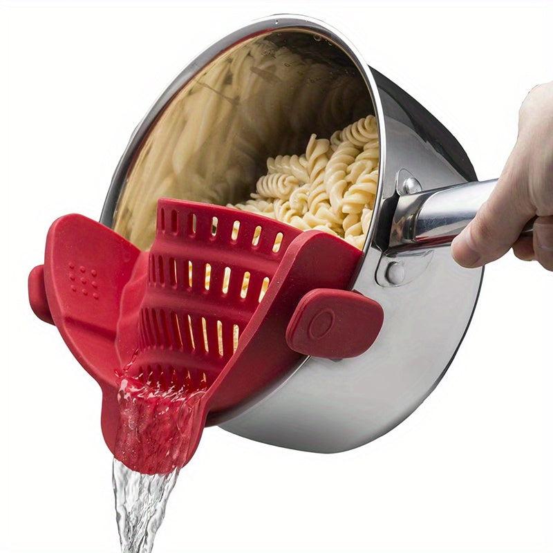 Adjustable Silicone Clip On Strainer for Pots and Bowls