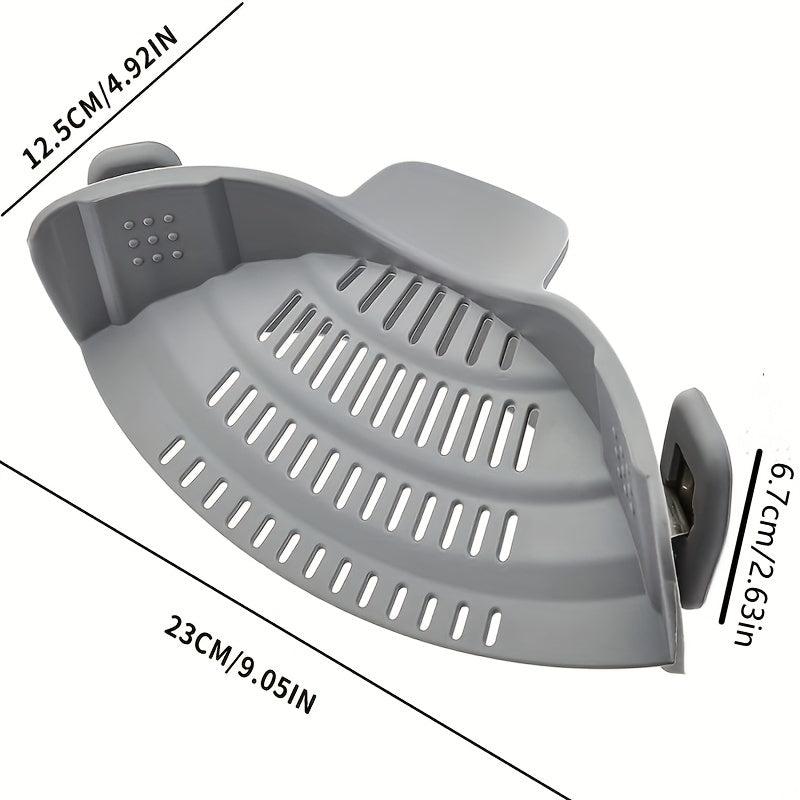 Adjustable Silicone Clip On Strainer for Pots and Bowls