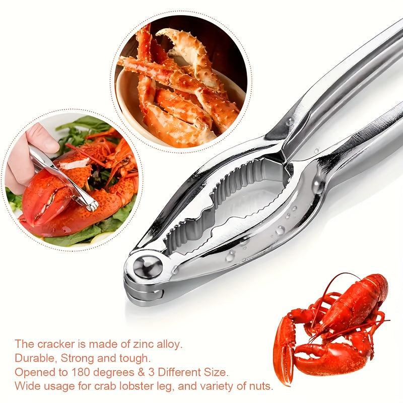 5pcs Seafood Tools Set Crab Forks Lobster Pliers Shelling Pliers Sheller