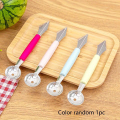 3pcs Fruit Scoop Stainless Steel Fruit Ball Digger Watermelon Spoon
