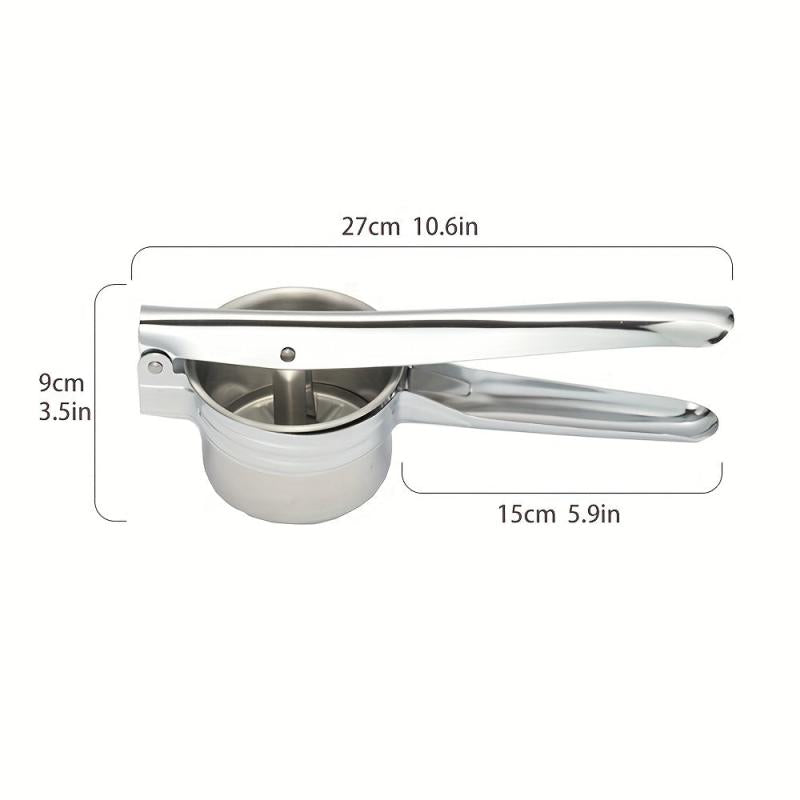 Stainless Steel Potato Masher Ricer Non Slip Handle Easy Manual Mashing