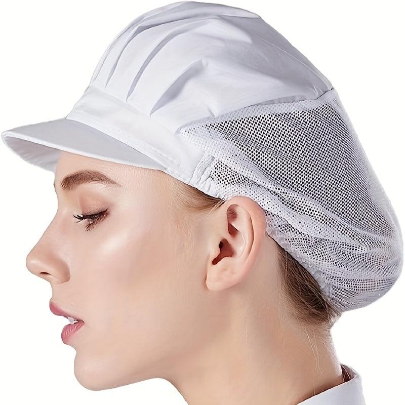 2pcs Disposable Chef Hats Kitchen Cooking Catering Service Hair Net