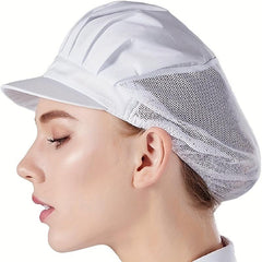 2pcs Disposable Chef Hats Kitchen Cooking Catering Service Hair Net