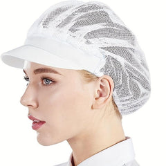 2pcs Disposable Chef Hats Kitchen Cooking Catering Service Hair Net