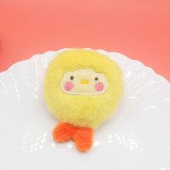 1pc Cartoon Plush Animal Fridge Magnets Whiteboard Sticker Decor