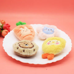1pc Cartoon Plush Animal Fridge Magnets Whiteboard Sticker Decor