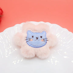 1pc Cartoon Plush Animal Fridge Magnets Whiteboard Sticker Decor