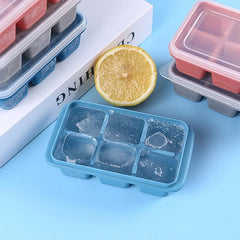 Silicone Ice Cube Tray with Lid Easy Demold Ice Mold Reusable Ice Maker