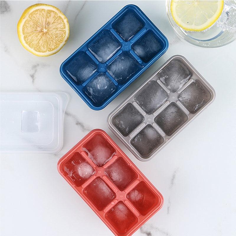 Silicone Ice Cube Tray with Lid Easy Demold Ice Mold Reusable Ice Maker