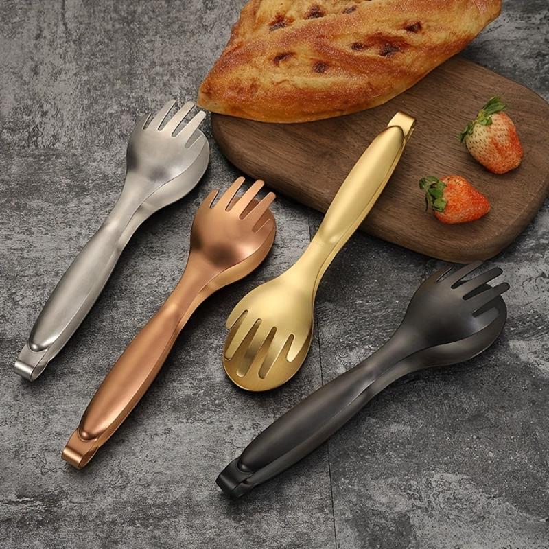 Stainless Steel Serving Tongs for BBQ Salad Desserts & More
