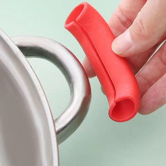 Silicone Pot Handle Sleeves - Set of 3 - High Temp & Wear Resistant