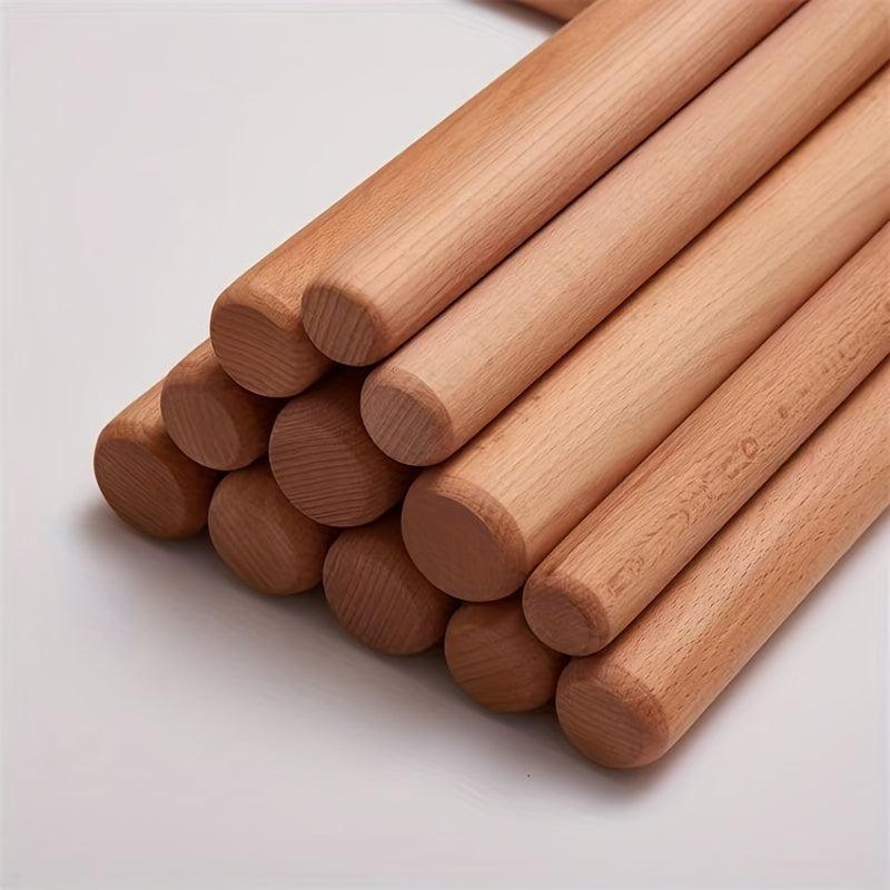 Beech Wood Rolling Pin for Pizza Pie Cookies Dumplings Noodles Kitchen Gadgets
