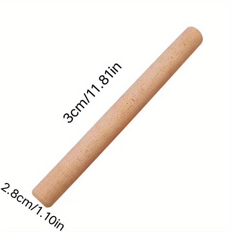 Beech Wood Rolling Pin for Pizza Pie Cookies Dumplings Noodles Kitchen Gadgets