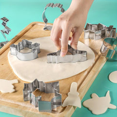 15pcs Halloween Cookie Cutters Stainless Steel Biscuit Molds