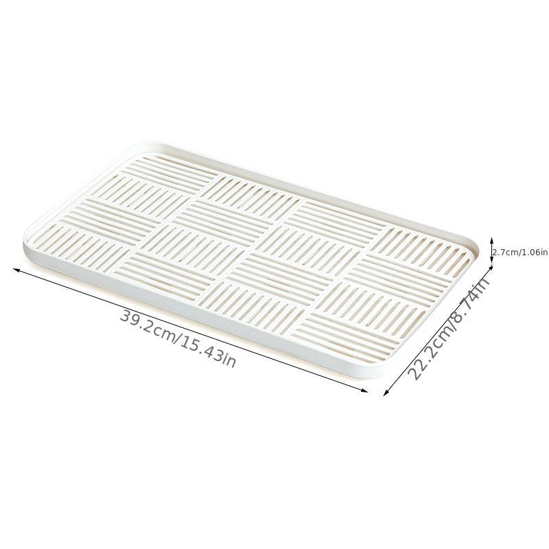 Plastic Double Layer Cup Tray for Kitchen Storage