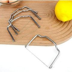 2pcs Stainless Steel Cheese Slicer Cutter Multipurpose Handheld Butter Divider