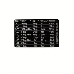 2pcs Kitchen Refrigerator Magnetic Scale Conversion Magnet Stainless Steel