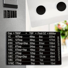 2pcs Kitchen Refrigerator Magnetic Scale Conversion Magnet Stainless Steel