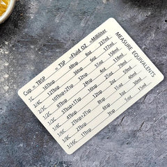 2pcs Kitchen Refrigerator Magnetic Scale Conversion Magnet Stainless Steel