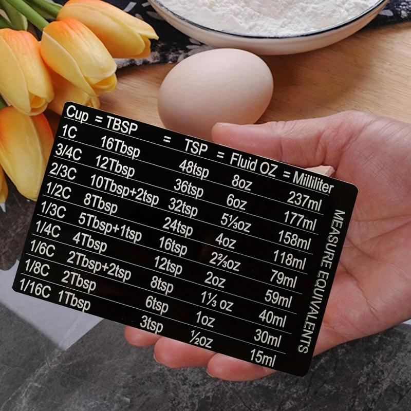 2pcs Kitchen Refrigerator Magnetic Scale Conversion Magnet Stainless Steel