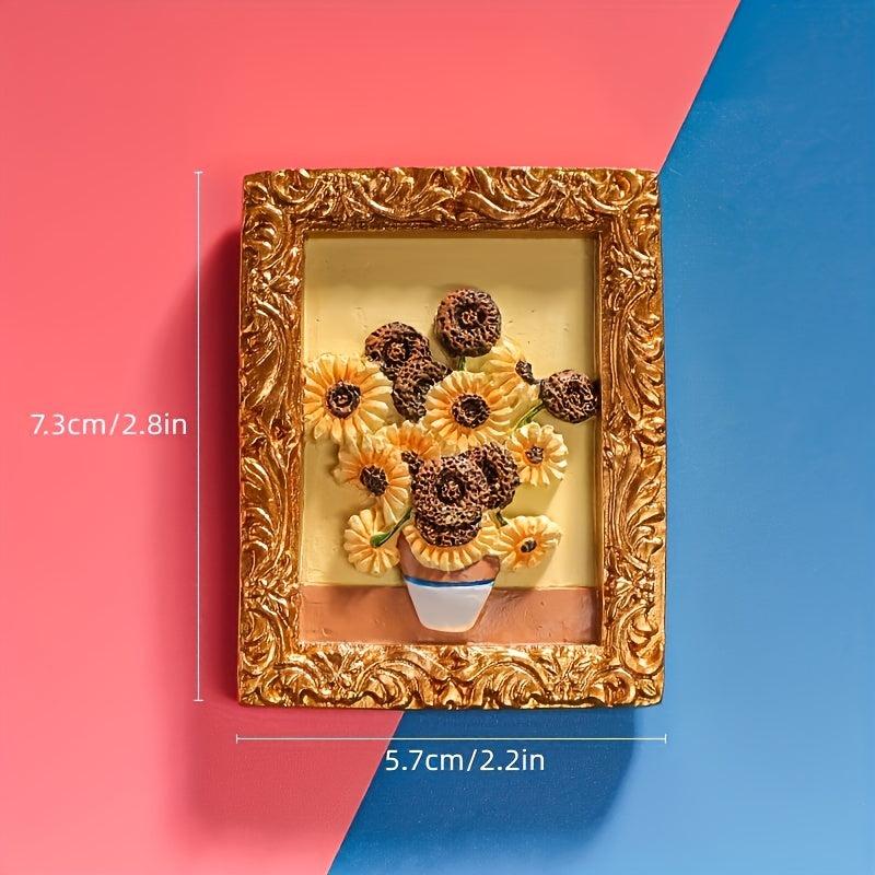 Landscape Painting Fridge Magnets Famous Art Decorative Whiteboard Sticker