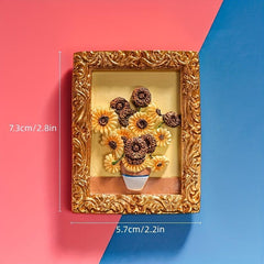 Landscape Painting Fridge Magnets Famous Art Decorative Whiteboard Sticker